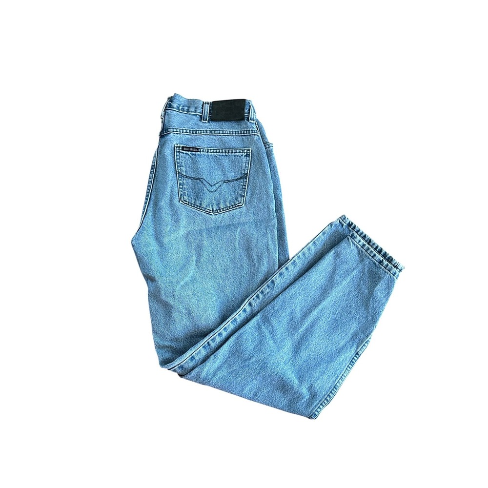 Harley-Davidson Womens Vintage Light Wash Classic Straight Leg‎ Jeans 16 LONG